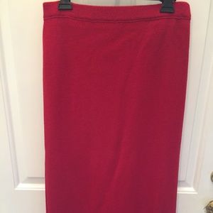 Kasha de Rodier Red Long Skirt